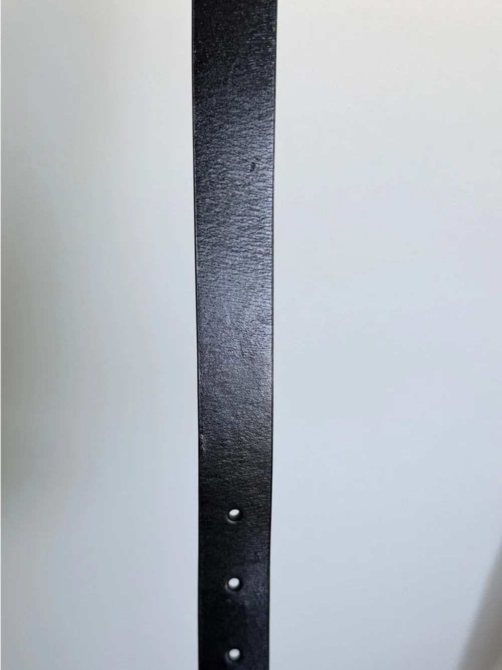 Aritzia Classic Black Leather women’s Belt with Silver Buckle - Picture 5 of 5